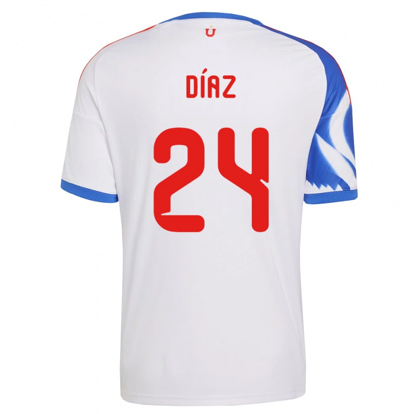 Danxen Kinder Antonio Díaz #24 Weiß Marineblau Auswärtstrikot Trikot 2026/27 T-Shirt Österreich