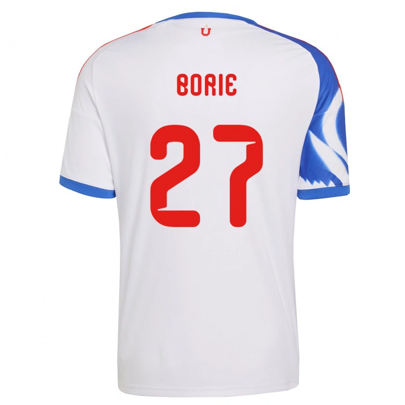 Danxen Kinder Emilie Borie #27 Weiß Marineblau Auswärtstrikot Trikot 2026/27 T-Shirt Österreich