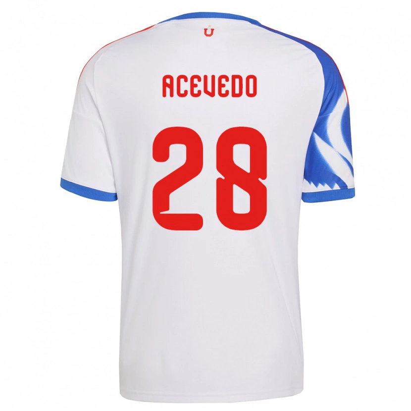 Danxen Kinder Florencia Acevedo #28 Weiß Marineblau Auswärtstrikot Trikot 2026/27 T-Shirt Österreich