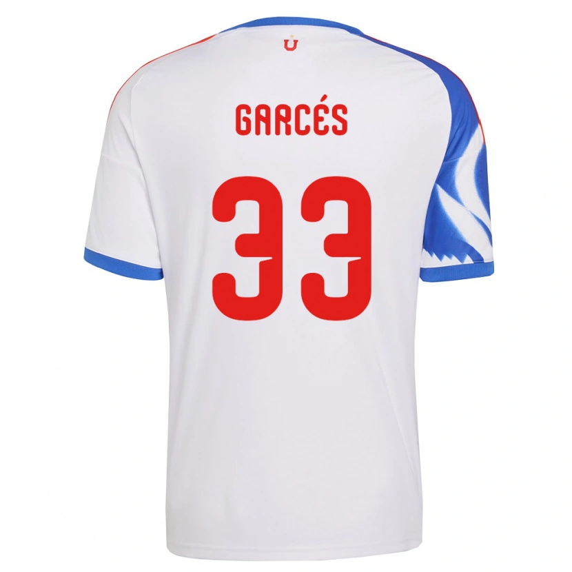 Danxen Kinder Simón Garcés #33 Weiß Marineblau Auswärtstrikot Trikot 2026/27 T-Shirt Österreich