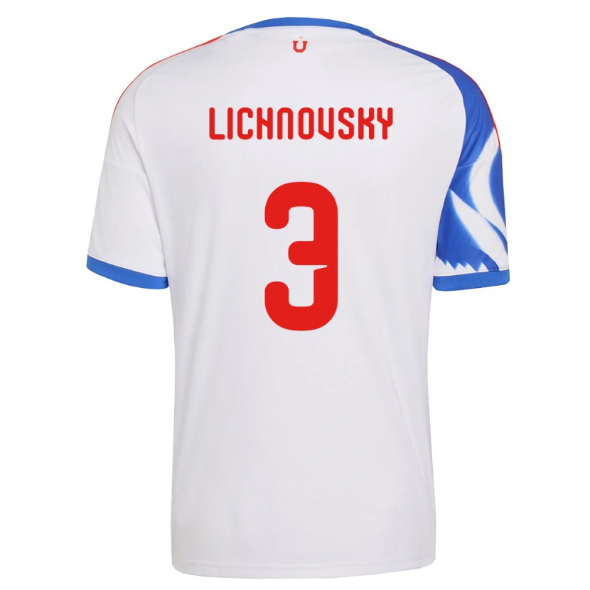 Danxen Kinder Igor Lichnovsky #3 Weiß Marineblau Auswärtstrikot Trikot 2026/27 T-Shirt Österreich