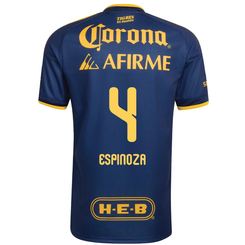 Danxen Kinder Greta Espinoza #4 Königsblau Gelb Auswärtstrikot Trikot 2026/27 T-Shirt Österreich