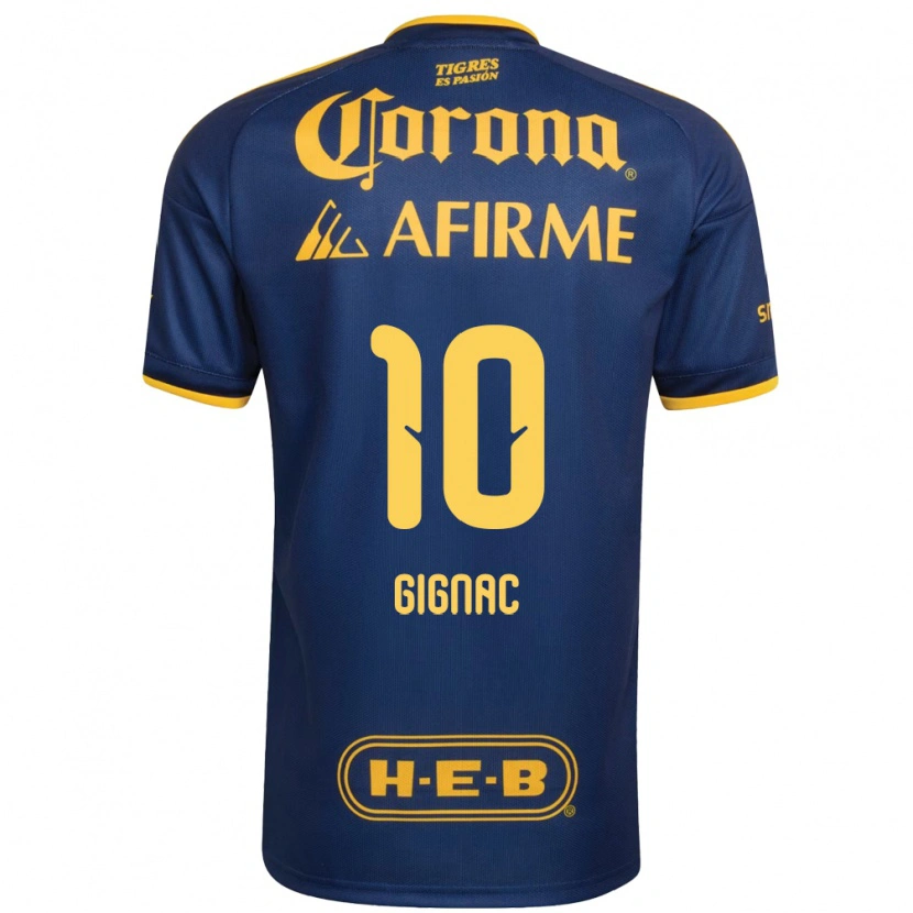 Danxen Kinder Andre-Pierre Gignac #10 Königsblau Gelb Auswärtstrikot Trikot 2026/27 T-Shirt Österreich
