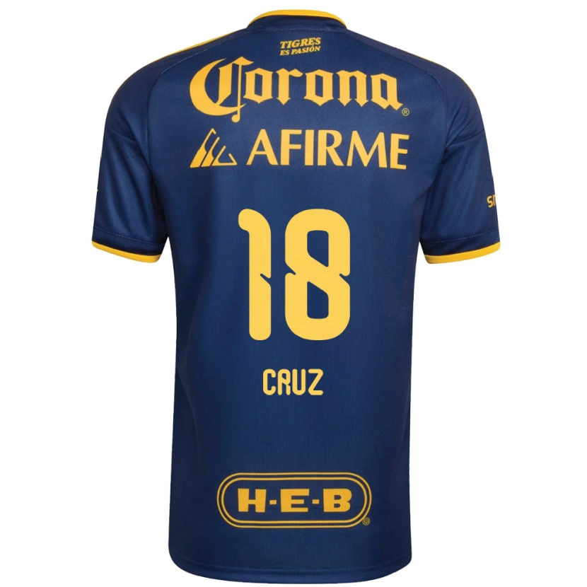 Danxen Kinder Belen Cruz #18 Königsblau Gelb Auswärtstrikot Trikot 2026/27 T-Shirt Österreich