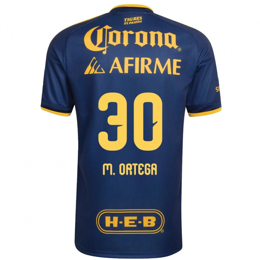Danxen Kinder Miguel Ortega #30 Königsblau Gelb Auswärtstrikot Trikot 2026/27 T-Shirt Österreich