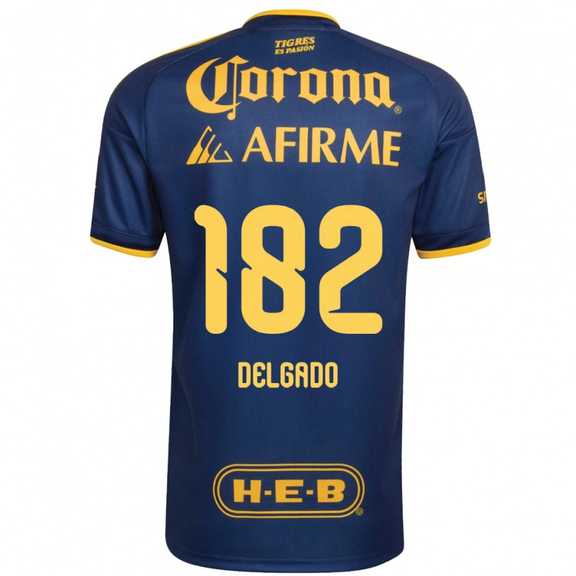 Danxen Kinder Arturo Delgado #182 Königsblau Gelb Auswärtstrikot Trikot 2026/27 T-Shirt Österreich