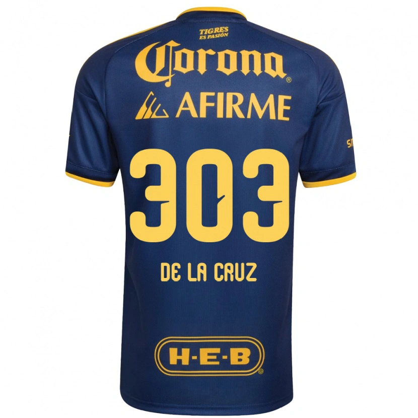Danxen Kinder Erick De La Cruz #303 Königsblau Gelb Auswärtstrikot Trikot 2026/27 T-Shirt Österreich
