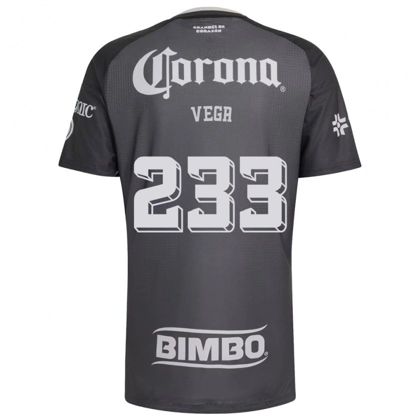Danxen Kinder Ángel Vega #233 Grau Weiß Schwarz Auswärtstrikot Trikot 2026/27 T-Shirt Österreich