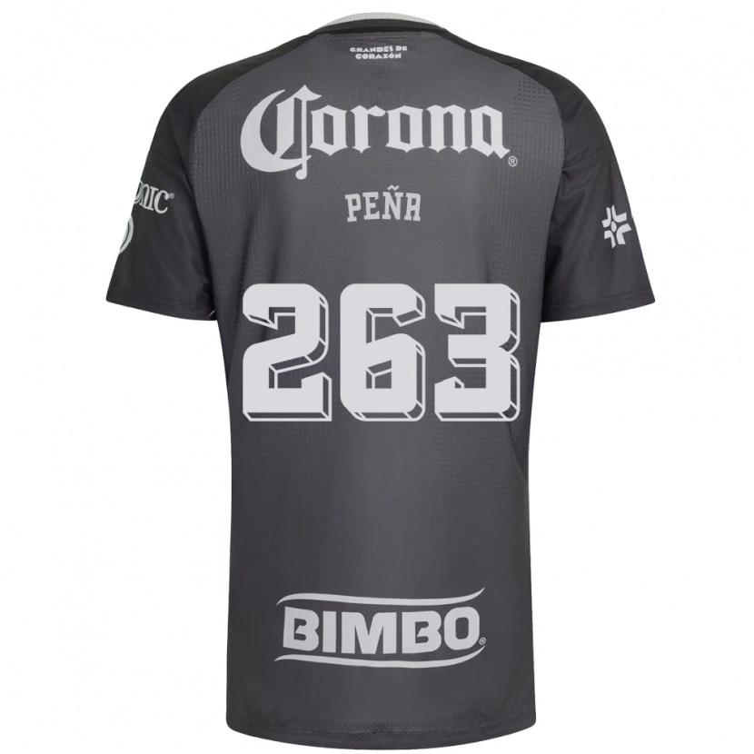 Danxen Kinder Nicolás Peña #263 Grau Weiß Schwarz Auswärtstrikot Trikot 2026/27 T-Shirt Österreich