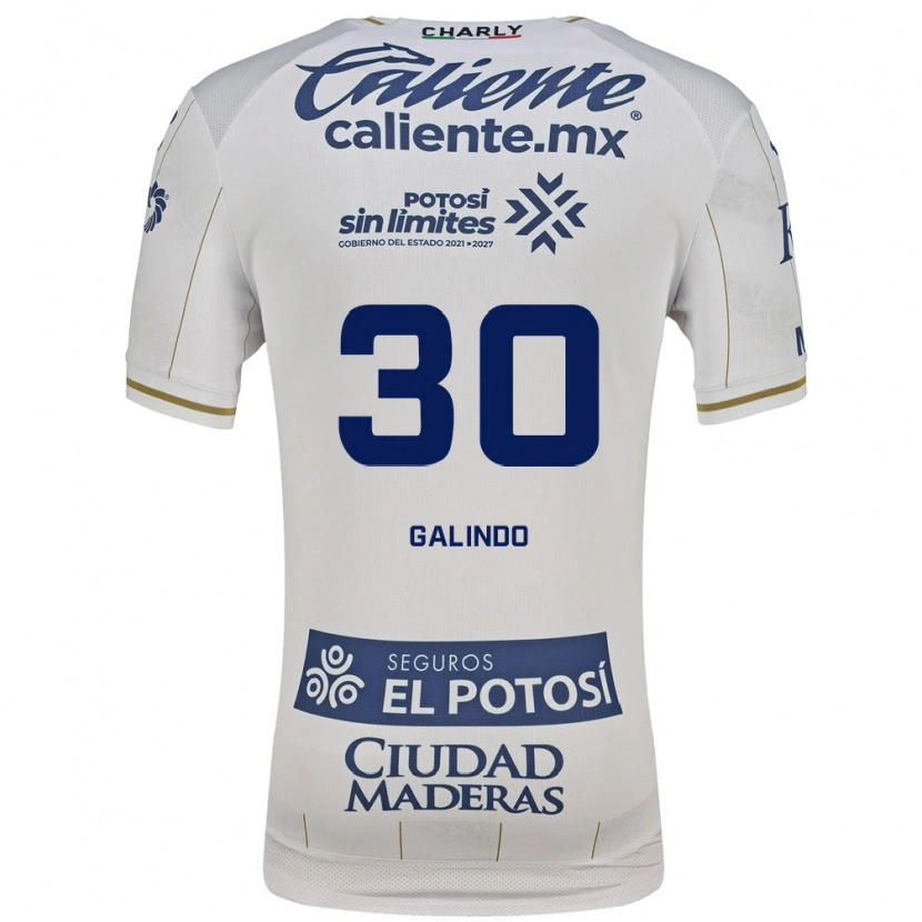 Danxen Kinder Benjamín Galindo #30 Weiß Blau Auswärtstrikot Trikot 2026/27 T-Shirt Österreich
