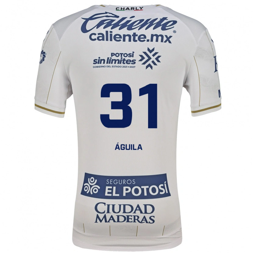Danxen Kinder Eduardo Águila #31 Weiß Blau Auswärtstrikot Trikot 2026/27 T-Shirt Österreich