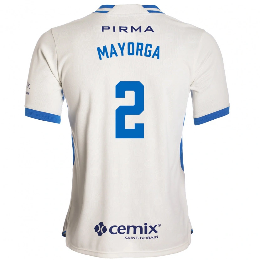 Danxen Kinder Alejandro Mayorga #2 Weiß Blau Rot Auswärtstrikot Trikot 2026/27 T-Shirt Österreich