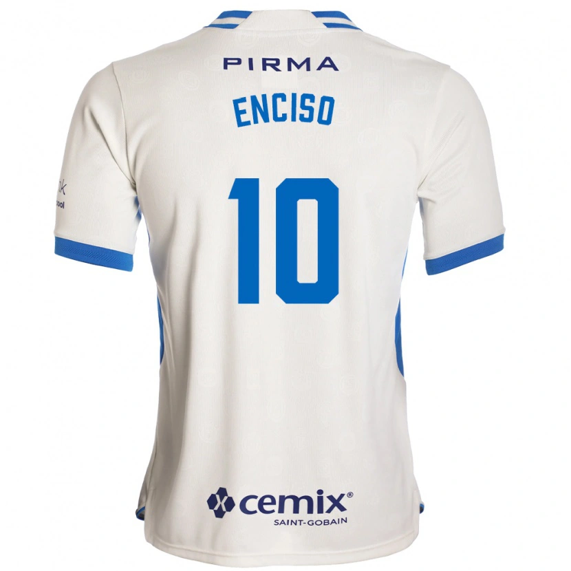 Danxen Kinder Martha Enciso #10 Weiß Blau Rot Auswärtstrikot Trikot 2026/27 T-Shirt Österreich