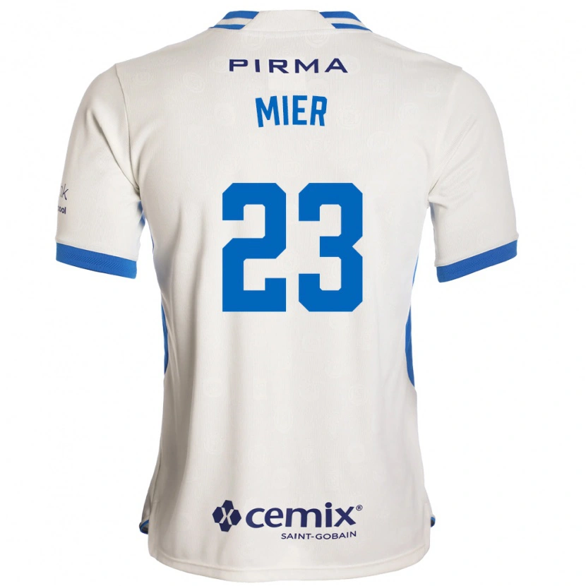 Danxen Kinder Kevin Mier #23 Weiß Blau Rot Auswärtstrikot Trikot 2026/27 T-Shirt Österreich