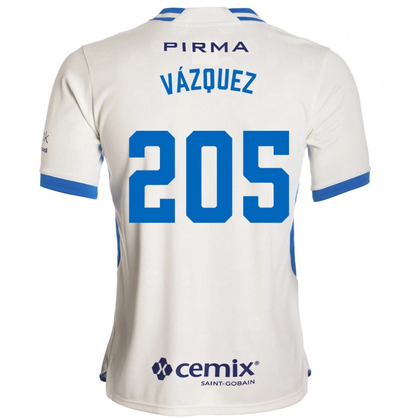 Danxen Kinder Jonathan Vázquez #205 Weiß Blau Rot Auswärtstrikot Trikot 2026/27 T-Shirt Österreich