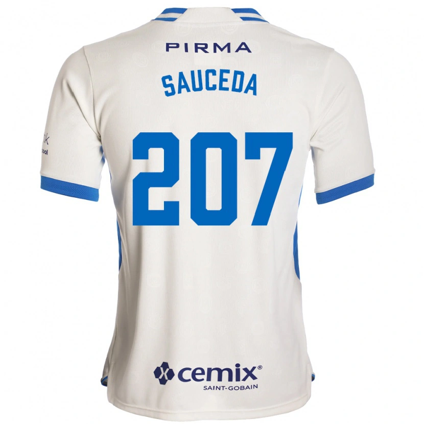 Danxen Kinder Pedro Sauceda #207 Weiß Blau Rot Auswärtstrikot Trikot 2026/27 T-Shirt Österreich