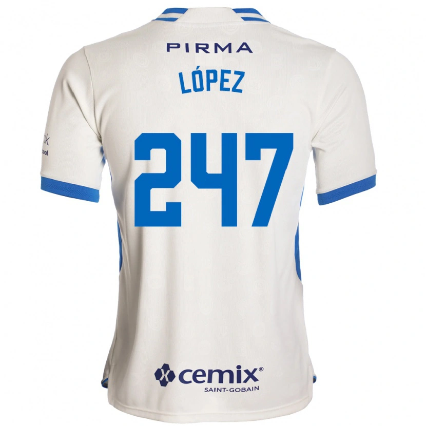 Danxen Kinder Santiago López #247 Weiß Blau Rot Auswärtstrikot Trikot 2026/27 T-Shirt Österreich