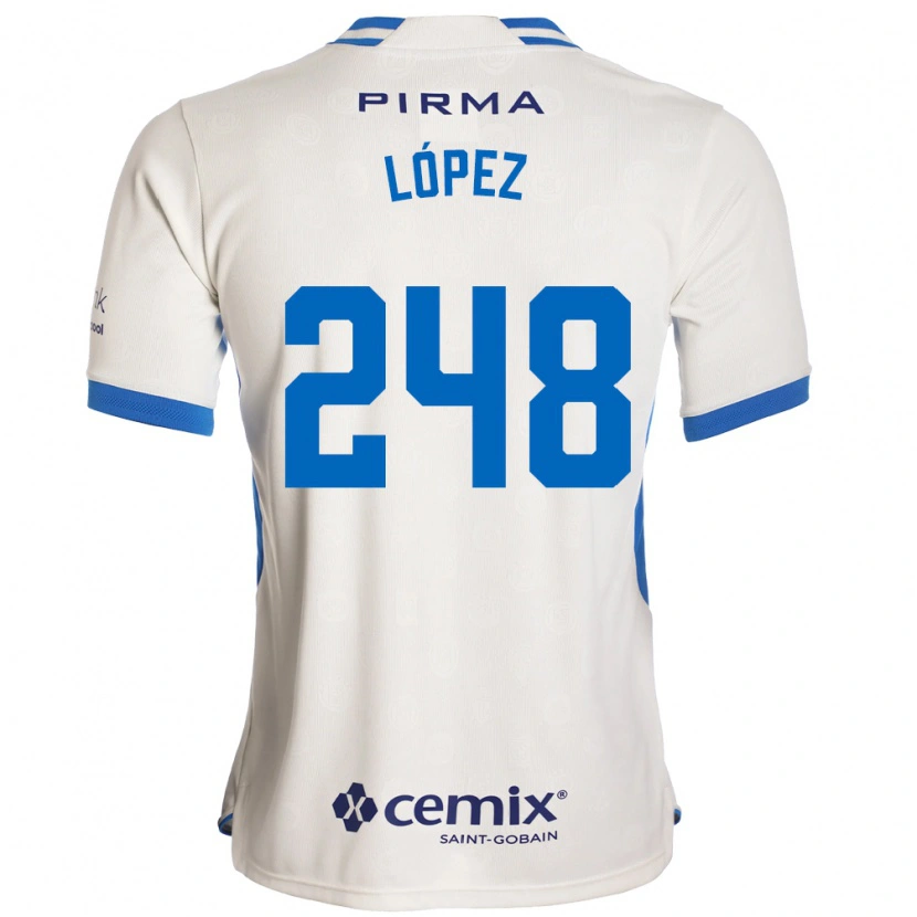 Danxen Kinder Ernesto López #248 Weiß Blau Rot Auswärtstrikot Trikot 2026/27 T-Shirt Österreich