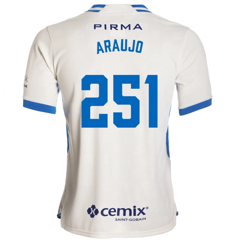 Danxen Kinder Francisco Araujo #251 Weiß Blau Rot Auswärtstrikot Trikot 2026/27 T-Shirt Österreich