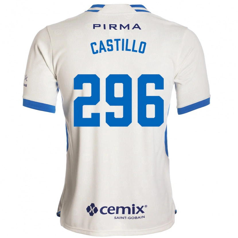 Danxen Kinder Eduardo Castillo #296 Weiß Blau Rot Auswärtstrikot Trikot 2026/27 T-Shirt Österreich