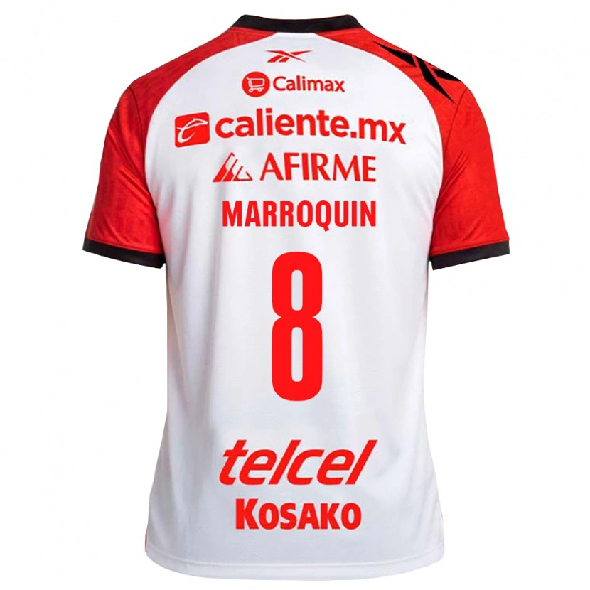 Danxen Kinder Ammanda Marroquin #8 Weiß Schwarz Rot Auswärtstrikot Trikot 2026/27 T-Shirt Österreich