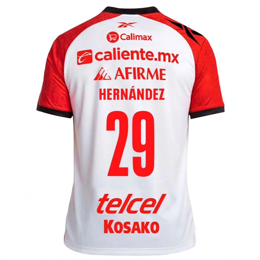 Danxen Kinder Salim Hernández #29 Weiß Schwarz Rot Auswärtstrikot Trikot 2026/27 T-Shirt Österreich