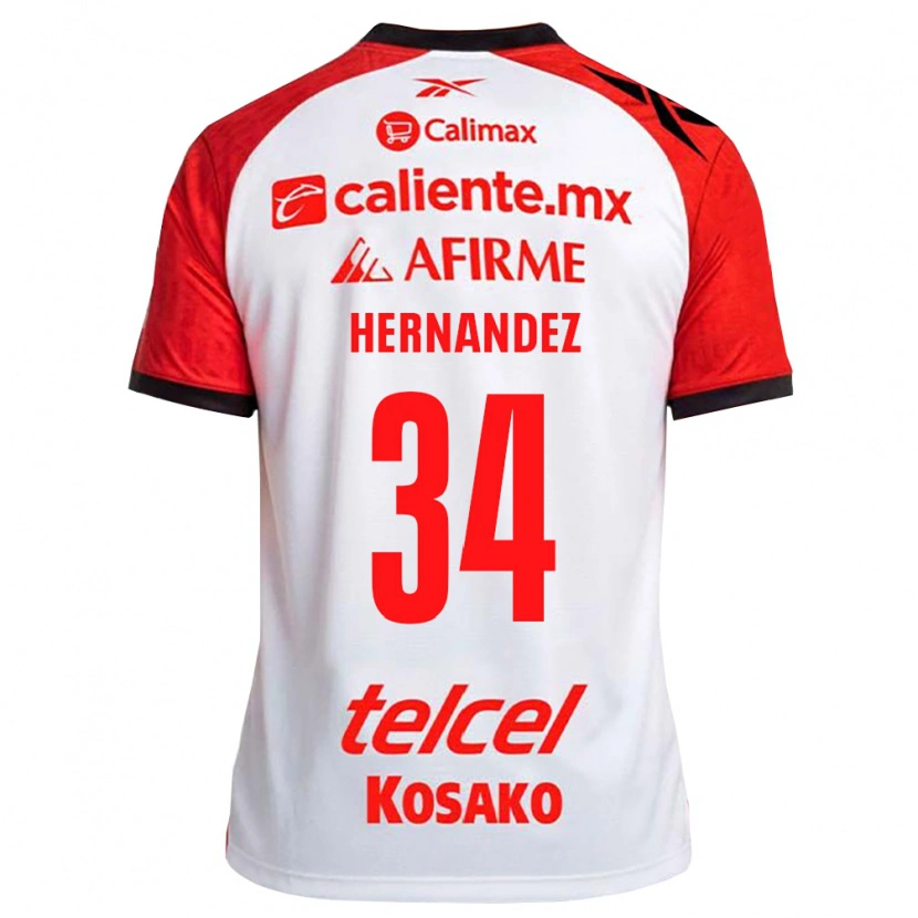 Danxen Kinder Kimberly Hernandez #34 Weiß Schwarz Rot Auswärtstrikot Trikot 2026/27 T-Shirt Österreich