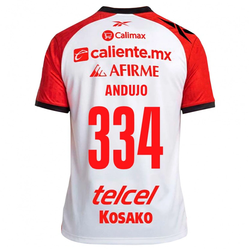 Danxen Kinder Favio Andujo #334 Weiß Schwarz Rot Auswärtstrikot Trikot 2026/27 T-Shirt Österreich
