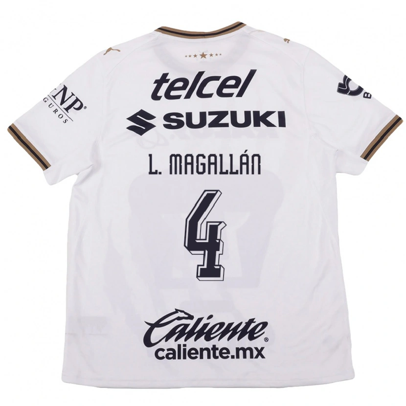 Danxen Kinder Lisandro Magallan #4 Weiß Schwarz Braun Auswärtstrikot Trikot 2026/27 T-Shirt Österreich