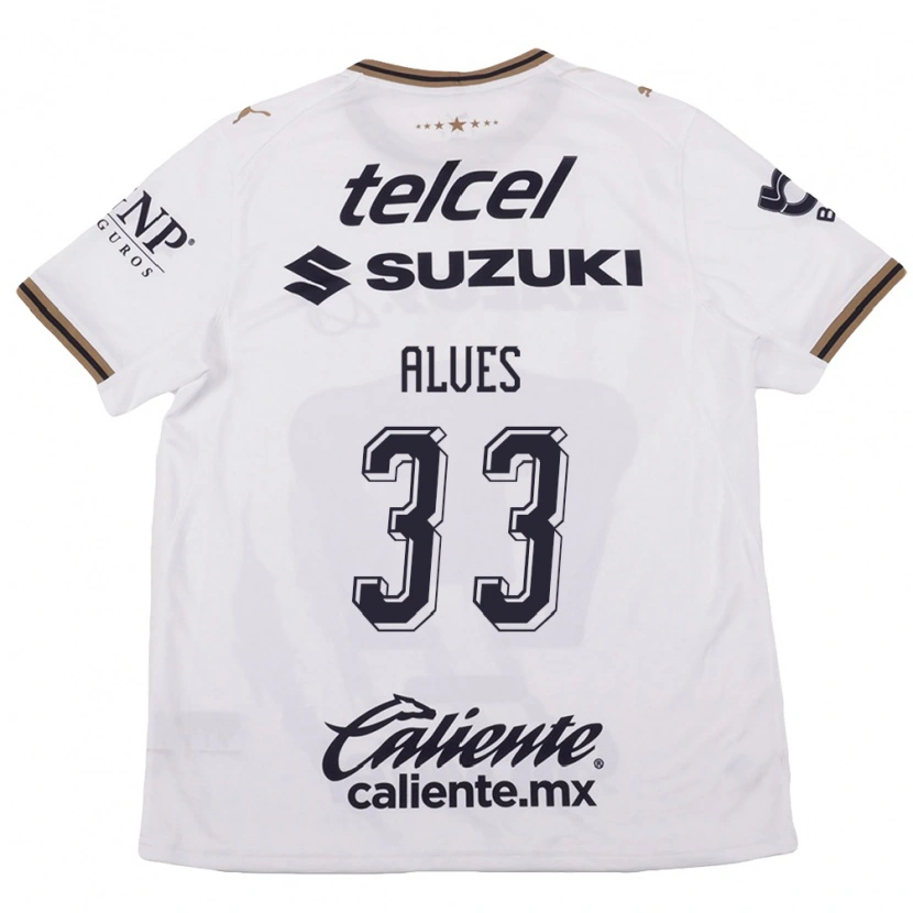 Danxen Kinder Dani Alves #33 Weiß Schwarz Braun Auswärtstrikot Trikot 2026/27 T-Shirt Österreich