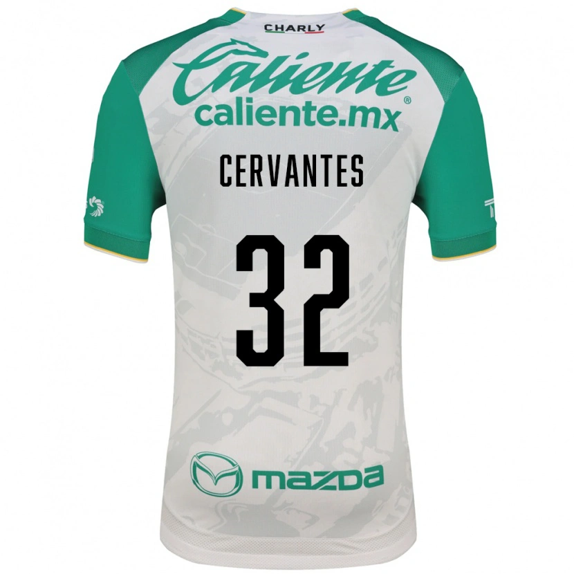 Danxen Kinder Luis Cervantes #32 Hellgrün Weiß Auswärtstrikot Trikot 2026/27 T-Shirt Österreich