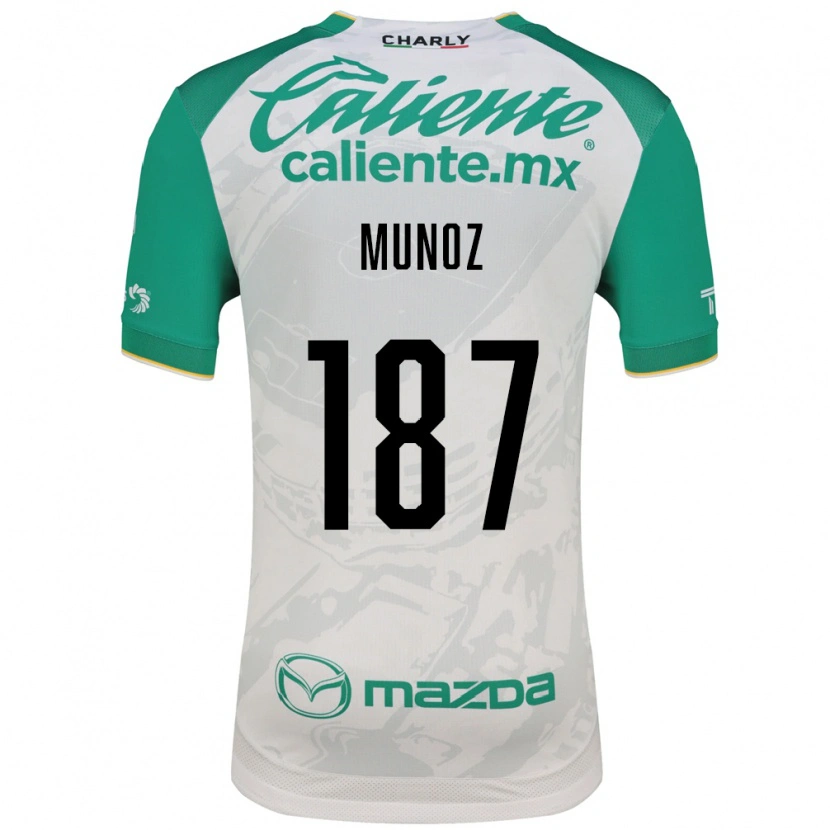 Danxen Kinder Diego Muñoz #187 Hellgrün Weiß Auswärtstrikot Trikot 2026/27 T-Shirt Österreich
