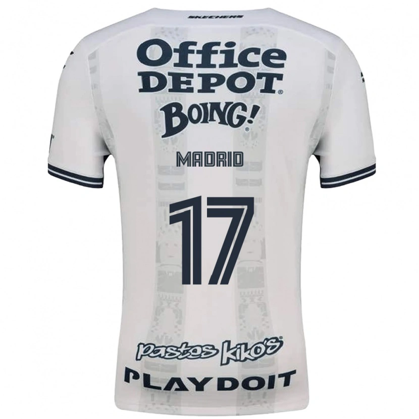 Danxen Kinder Yanín Madrid #17 Rot Weiß Schwarz Auswärtstrikot Trikot 2026/27 T-Shirt Österreich