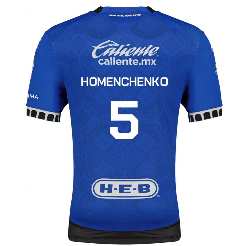 Danxen Kinder Santiago Homenchenko #5 Königsblau Weiß Schwarz Auswärtstrikot Trikot 2026/27 T-Shirt Österreich