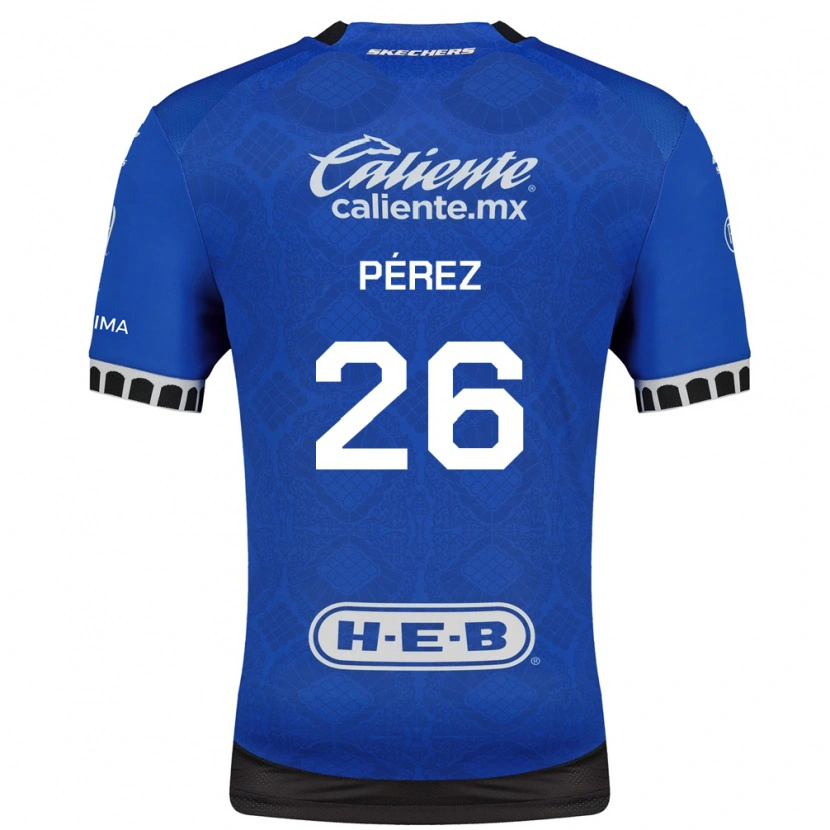 Danxen Kinder Eduardo Pérez #26 Königsblau Weiß Schwarz Auswärtstrikot Trikot 2026/27 T-Shirt Österreich