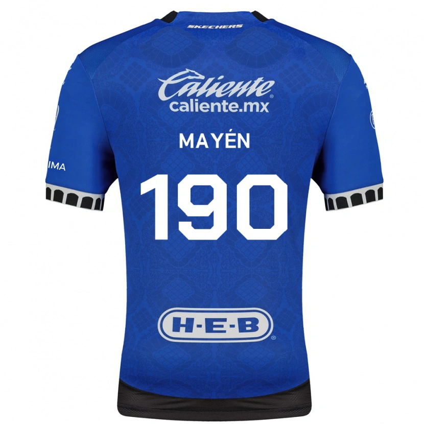 Danxen Kinder Eduardo Mayén #190 Königsblau Weiß Schwarz Auswärtstrikot Trikot 2026/27 T-Shirt Österreich
