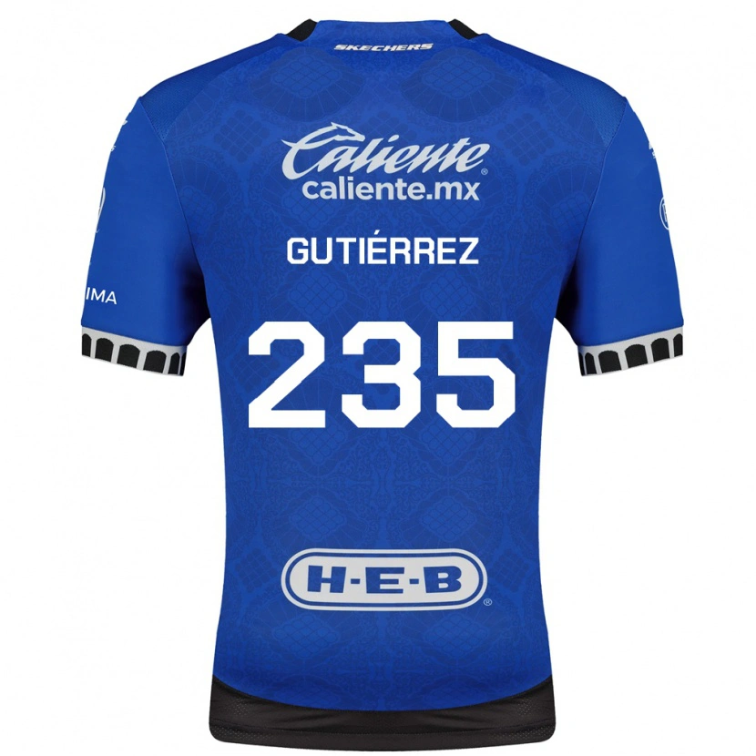 Danxen Kinder Luis Gutiérrez #235 Königsblau Weiß Schwarz Auswärtstrikot Trikot 2026/27 T-Shirt Österreich