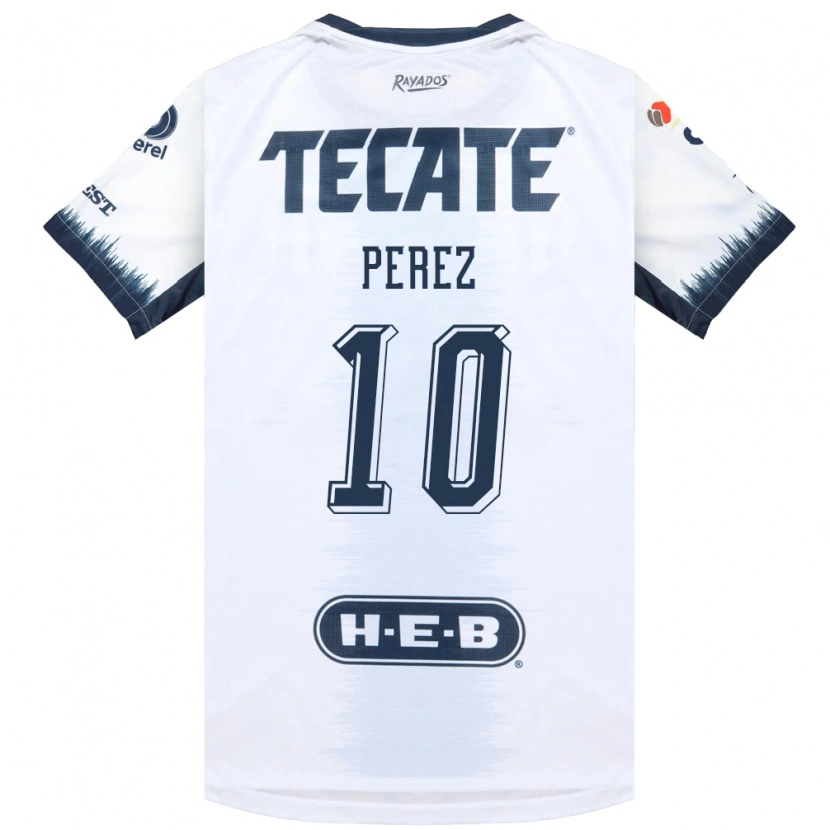 Danxen Kinder Nicole Perez #10 Weiß Tintenblau Rot Auswärtstrikot Trikot 2026/27 T-Shirt Österreich