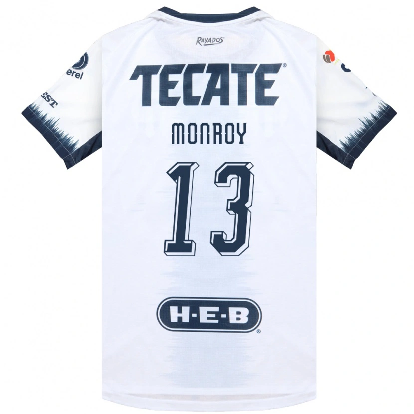 Danxen Kinder Paola Monroy #13 Weiß Tintenblau Rot Auswärtstrikot Trikot 2026/27 T-Shirt Österreich