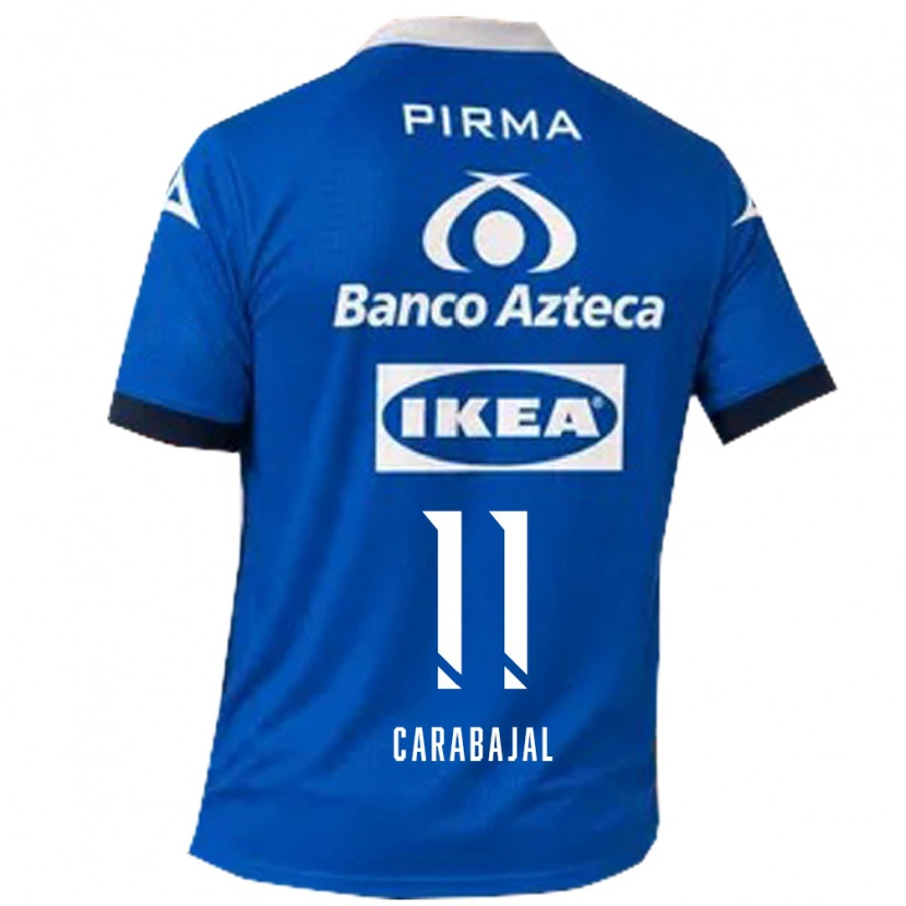 Danxen Kinder Gabriel Carabajal #11 Blau Weiß Auswärtstrikot Trikot 2026/27 T-Shirt Österreich