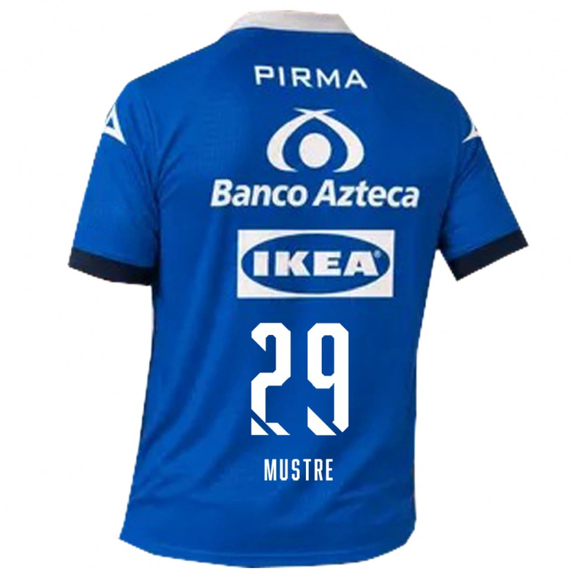 Danxen Kinder Eduardo Mustre #29 Blau Weiß Auswärtstrikot Trikot 2026/27 T-Shirt Österreich