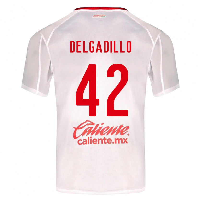 Danxen Kinder Diego Delgadillo #42 Weiß Grün Rot Auswärtstrikot Trikot 2026/27 T-Shirt Österreich