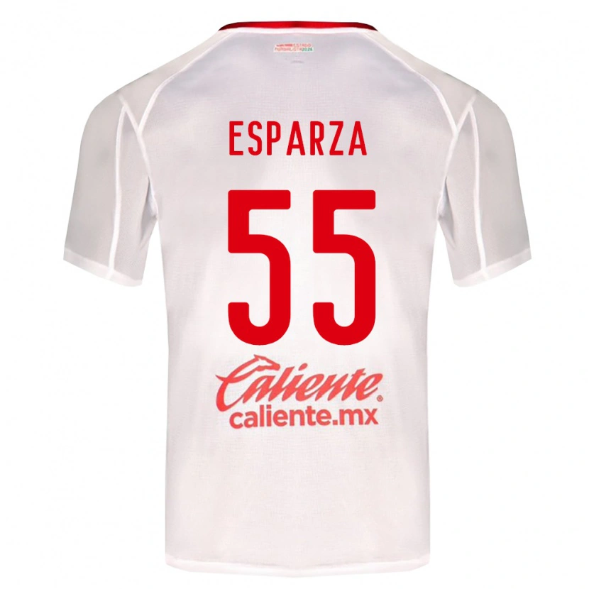 Danxen Kinder Sebastián Esparza #55 Weiß Grün Rot Auswärtstrikot Trikot 2026/27 T-Shirt Österreich