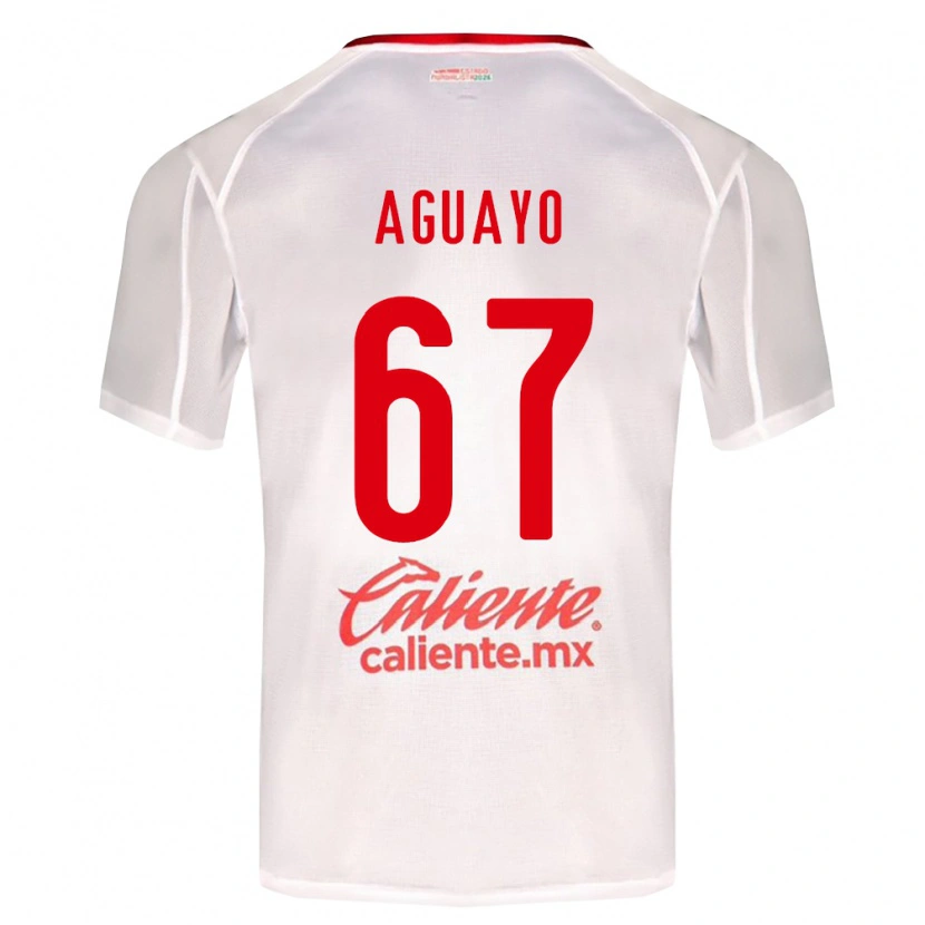 Danxen Kinder Sergio Aguayo #67 Weiß Grün Rot Auswärtstrikot Trikot 2026/27 T-Shirt Österreich