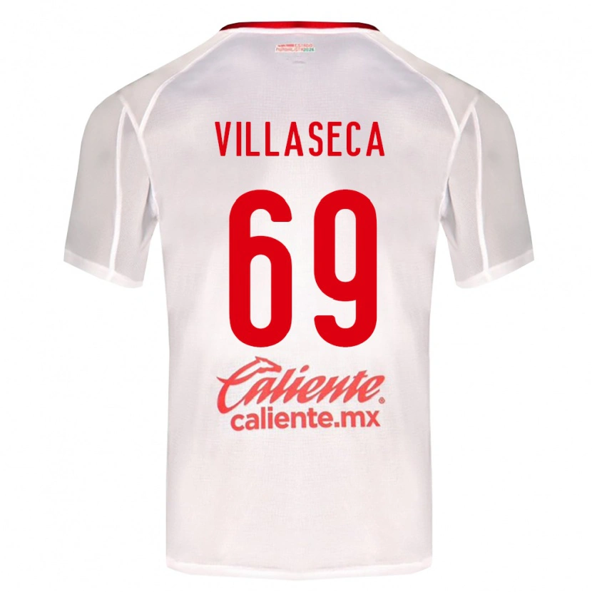 Danxen Kinder Daniel Villaseca #69 Weiß Grün Rot Auswärtstrikot Trikot 2026/27 T-Shirt Österreich