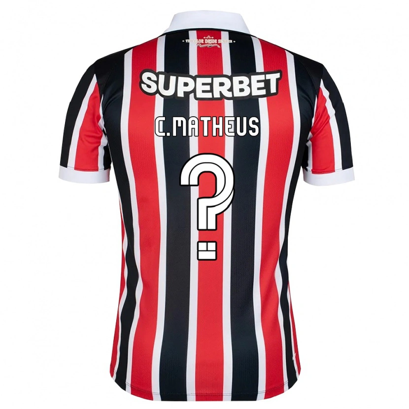 Danxen Kinder Caio Matheus #0 Rot Weiß Schwarz Auswärtstrikot Trikot 2026/27 T-Shirt Österreich