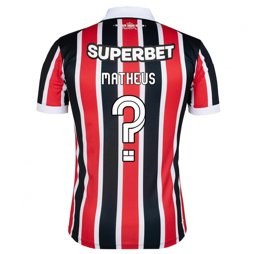 Danxen Kinder Guilherme Matheus #0 Rot Weiß Schwarz Auswärtstrikot Trikot 2026/27 T-Shirt Österreich