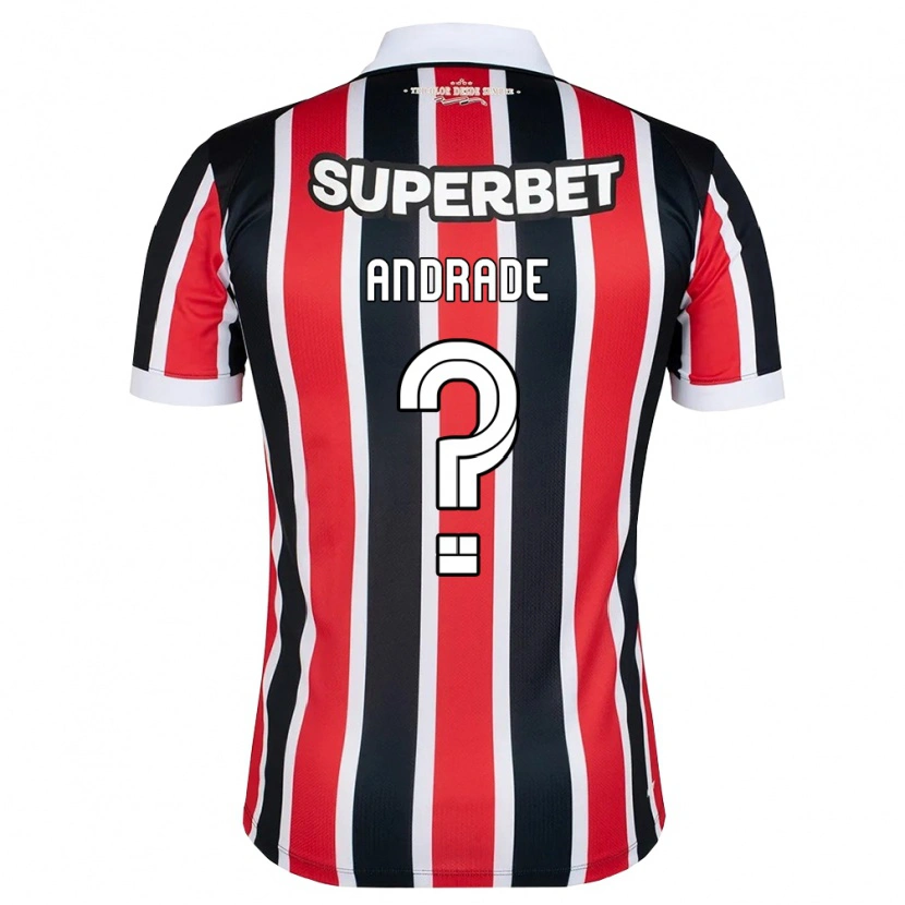 Danxen Kinder Pedro Andrade #0 Rot Weiß Schwarz Auswärtstrikot Trikot 2026/27 T-Shirt Österreich