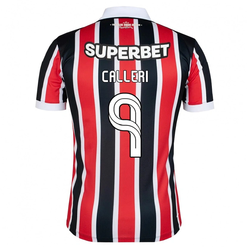 Danxen Kinder Jonathan Calleri #9 Rot Weiß Schwarz Auswärtstrikot Trikot 2026/27 T-Shirt Österreich