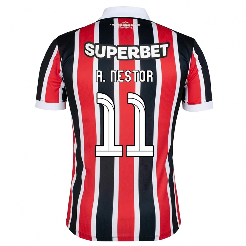 Danxen Kinder Rodrigo Nestor #11 Rot Weiß Schwarz Auswärtstrikot Trikot 2026/27 T-Shirt Österreich